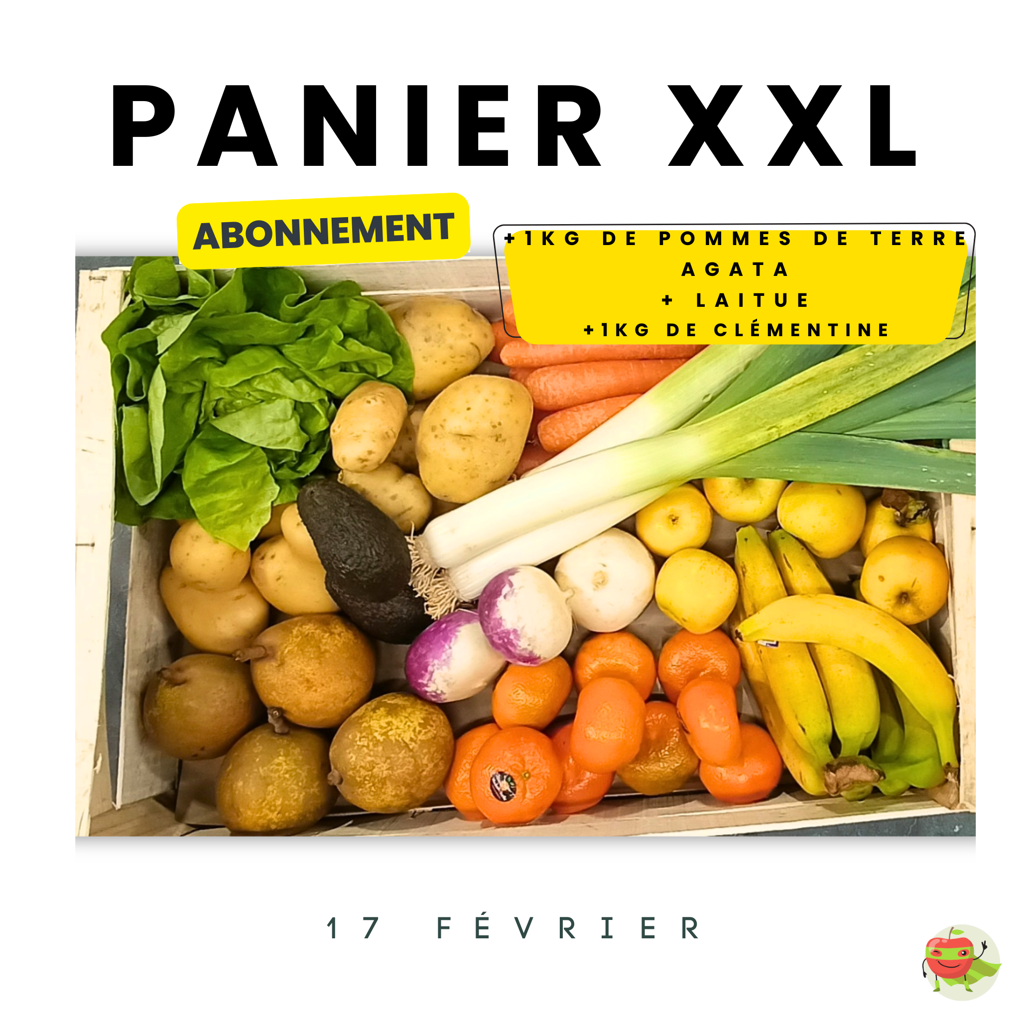 Panier XXL Abonnement 4 semaines